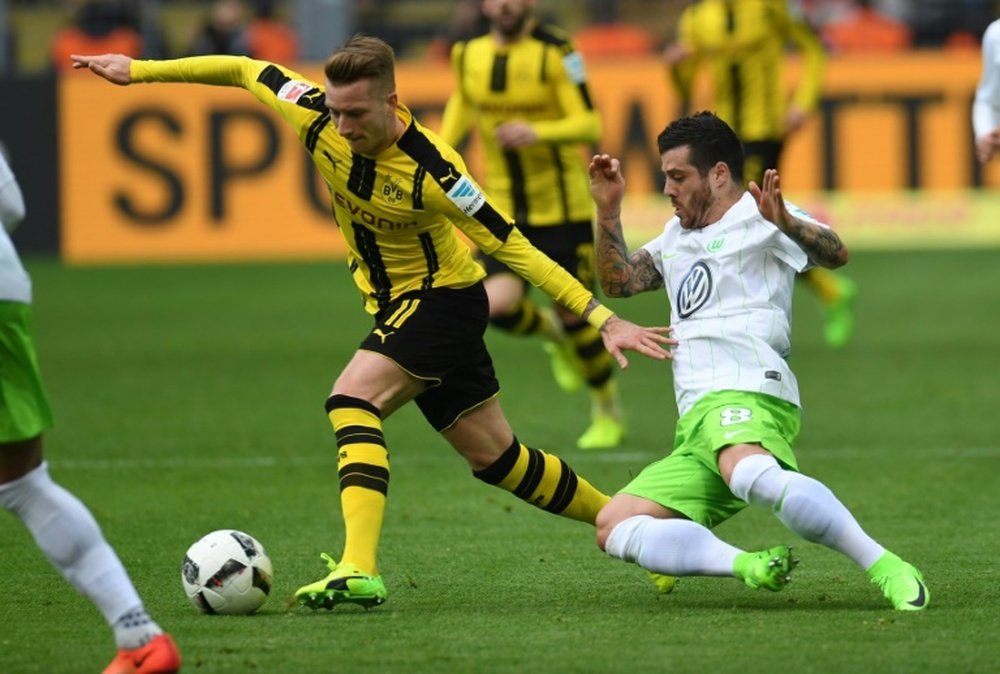 Prováveis escalações de Wolfsburg e Borussia Dortmund. AFP