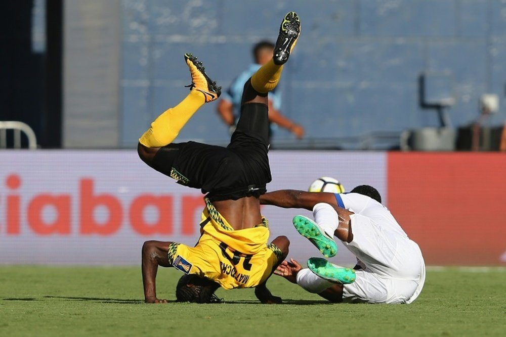Jamaica logró derrotar a Curazao por 2-0. AFP