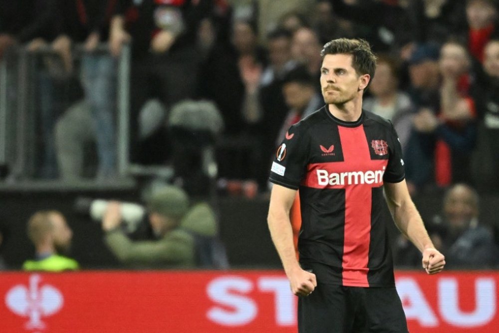 Otra victoria más para el Bayer Leverkusen. AFP
