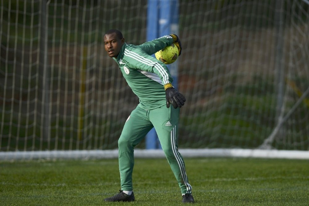 Daniel Akpeyi will miss Friday's World Cup qualifier against Cameroon. AFP