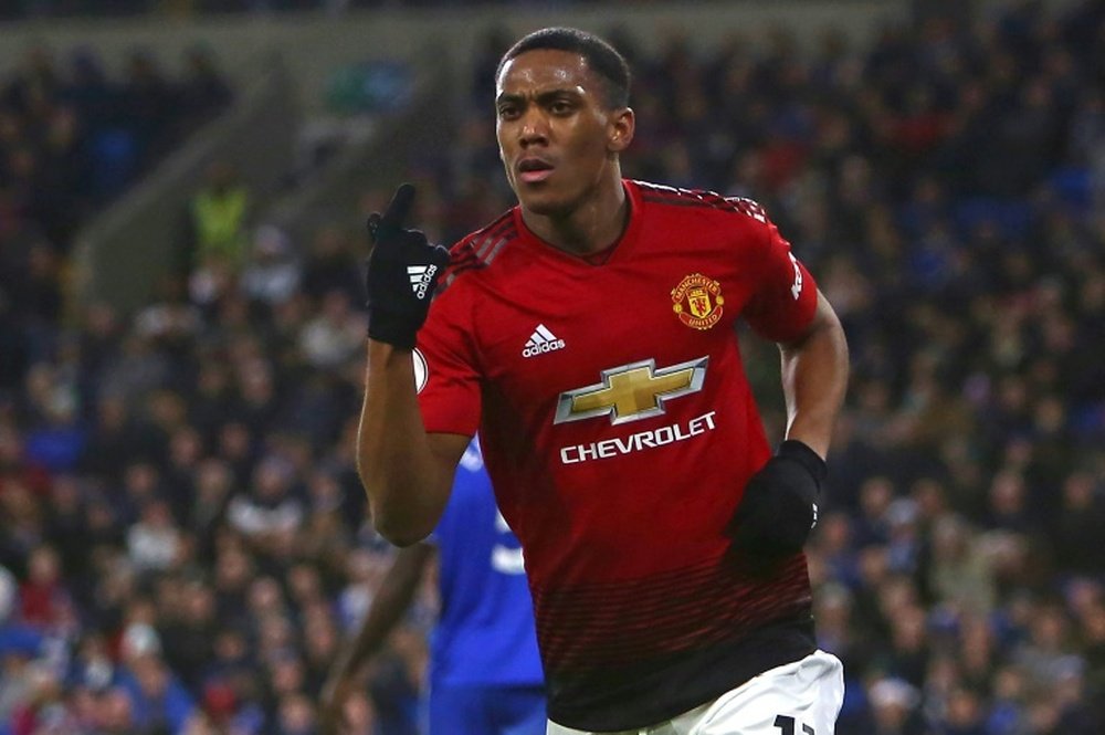 Buts de Rashford et Martial. AFP