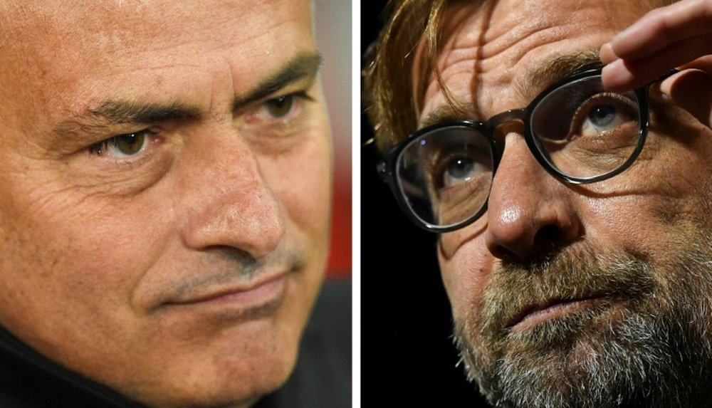 Mourinho has only beaten Klopp once. AFP