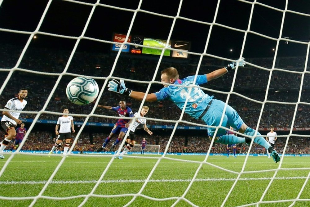 Cillessen is a doubt for the Madrid match. AFP
