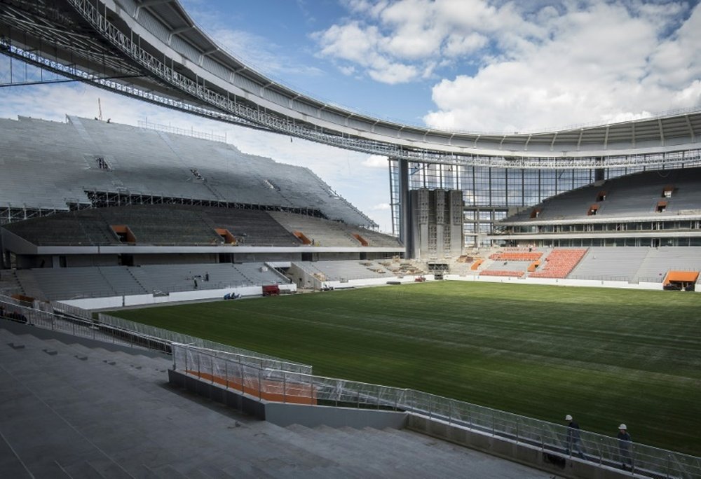 Construction is complete on the Yekaterinburg Arena ahead of the World Cup. AFP