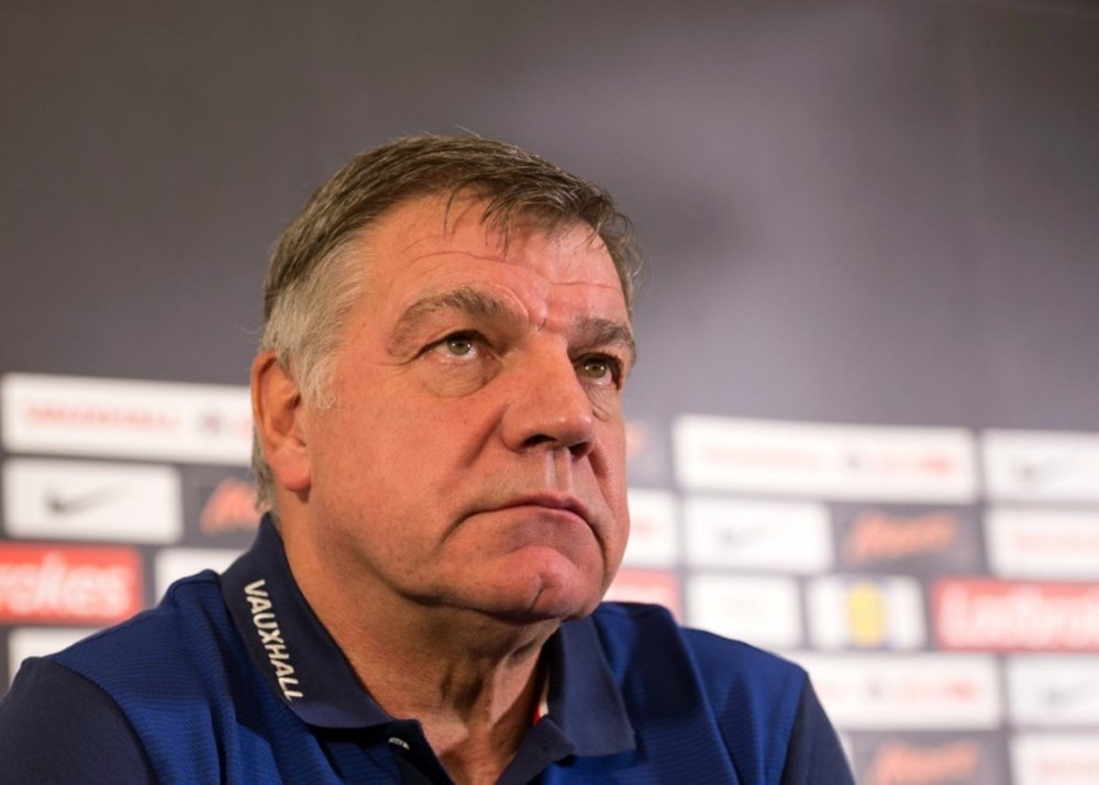 England football manager Sam Allardyce takes part in a press conference at St Georges Park, near Burton-on-Trent, central England, on August 29, 2016