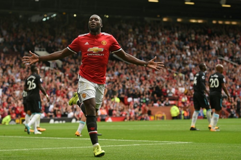 Lukaku has scored four in his first four league games at Man United. AFP