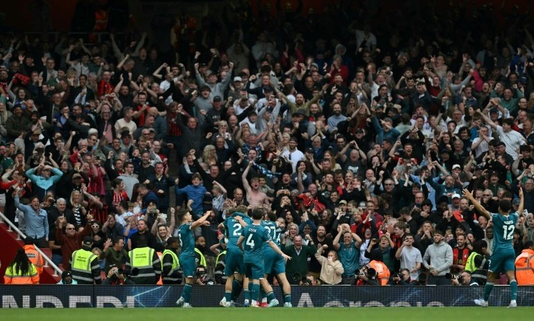 El Bournemouth asaltó el Emirates Stadium. AFP