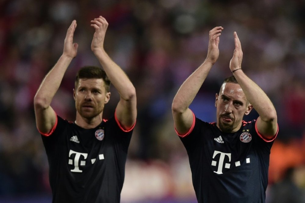 Alonso y Ribéry serán renovados por el Bayern de Múnich. AFP