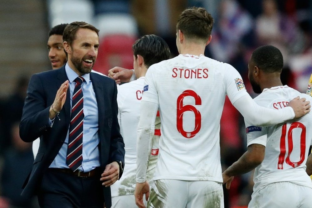 England manager Gareth Southgate after the victory over Croatia at Wembley. AFP