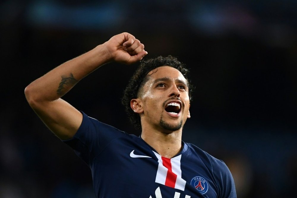 Marquinhos sort sur blessure contre Reims. AFP