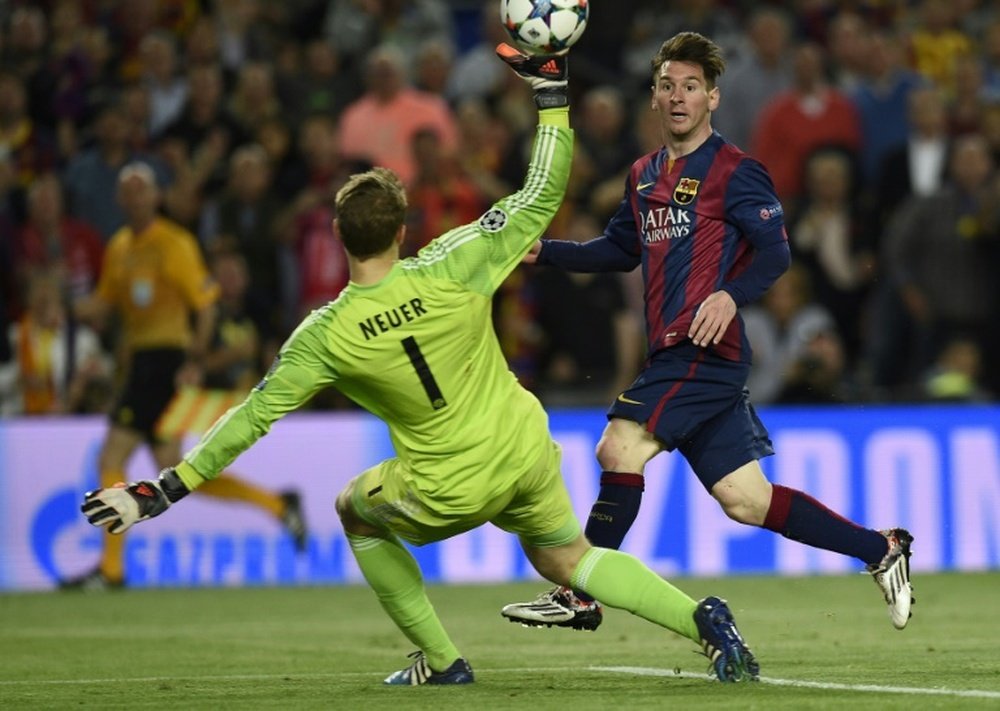 Leo, un crack ante el Bayern. AFP