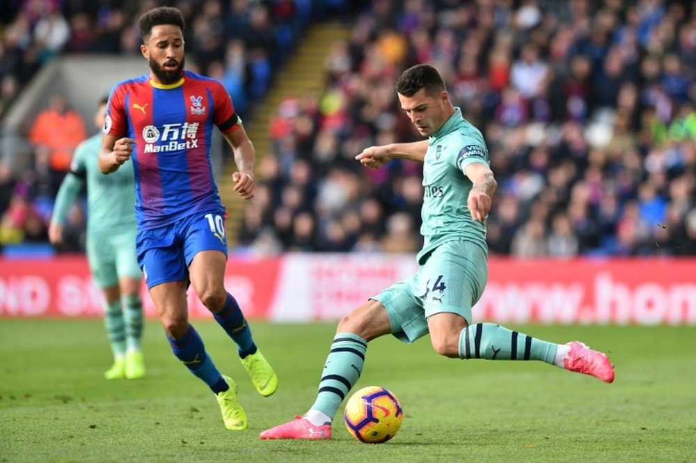 La historia de Xhaka con el Arsenal podría terminar de la peor forma. AFP