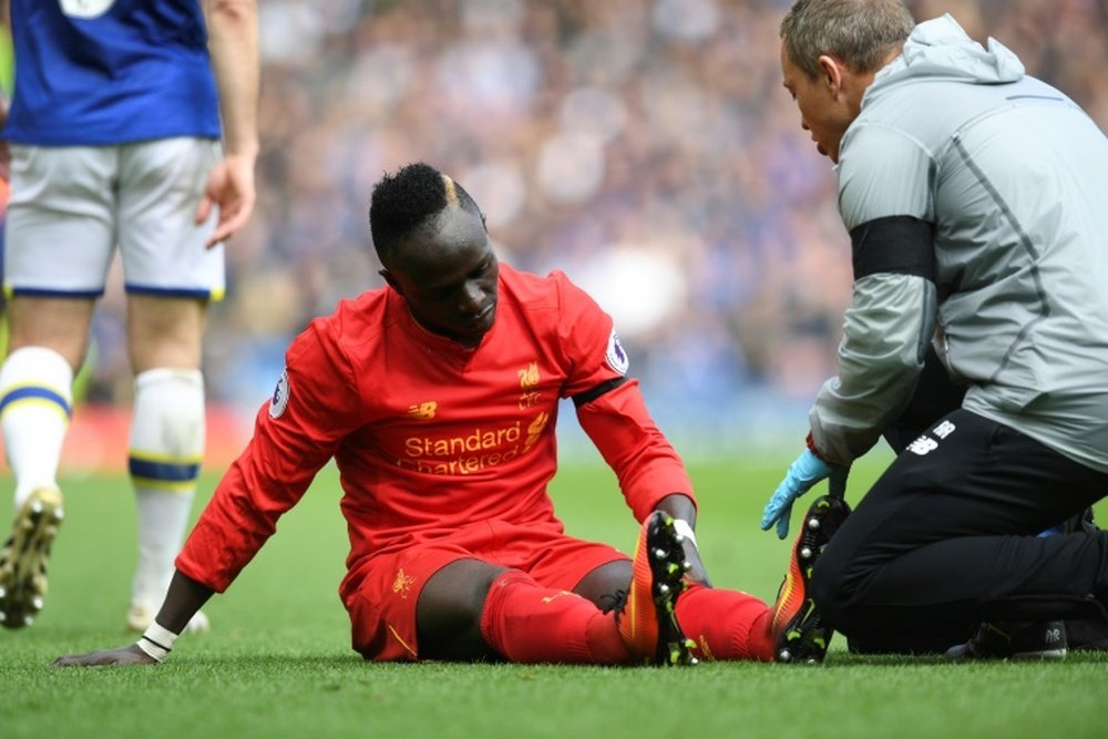 Mane picked up an injury against Everton