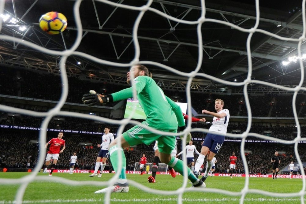 United a craqué face à Tottenham. AFP