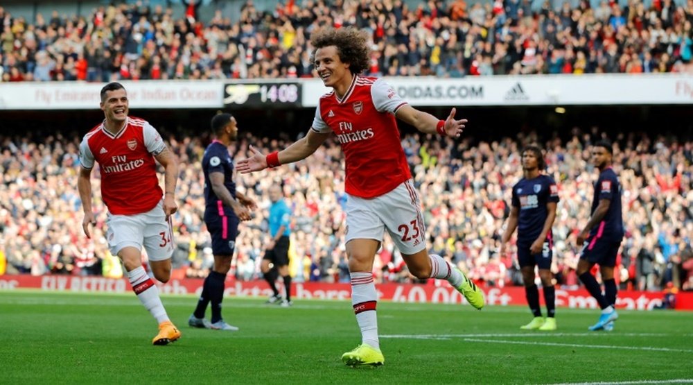 David Luiz no continuará en el Arsenal la próxima temporada. AFP/Archivo