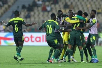 Senegal venció por 1-3 a Burkina Faso. AFP