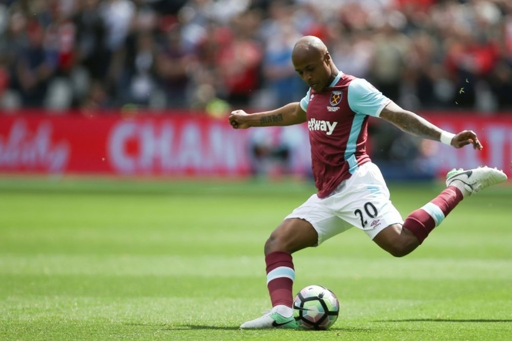 Ayew nods West Ham to victory at Burnley. AFP