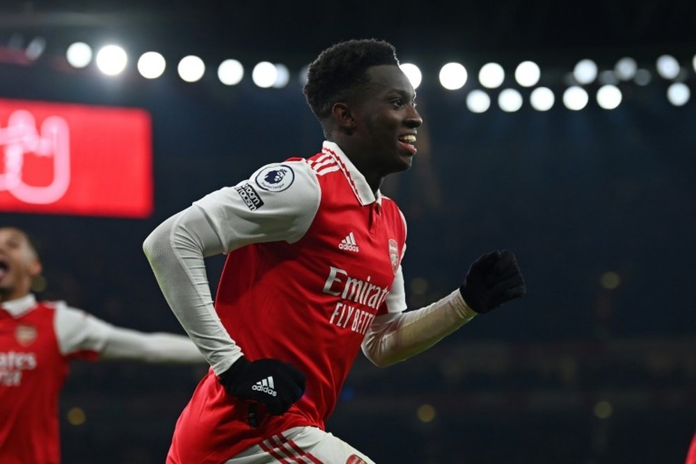 Four Premier League clubs are interested in securing Nketiah's services. AFP