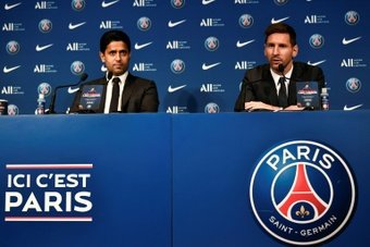 PSG president Nasser Al-Khelaifi spoke to the press to respond to Lionel Messi's comments after the Argentinian star said he did not feel honoured by his former club when he won the World Cup in Qatar.