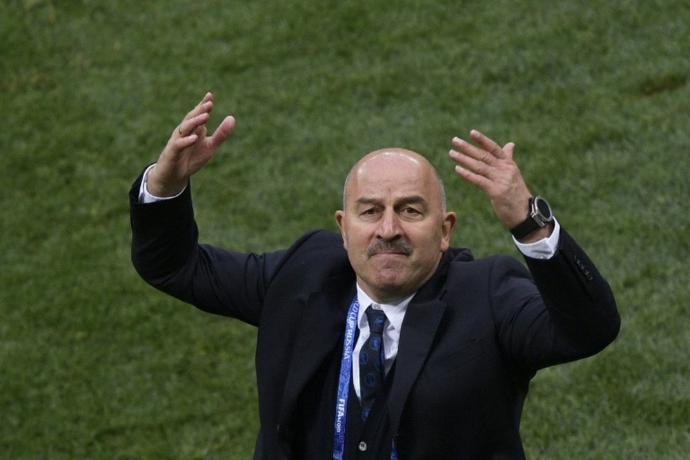 Cherchesov took credit for Russia's performance. AFP