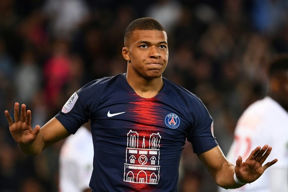 Leonardo did not confirm Mbappe would stay at PSG. AFP