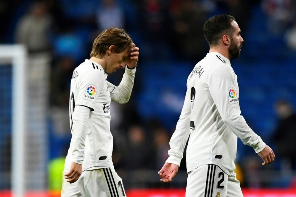 Antic attacked Luka Modric. AFP