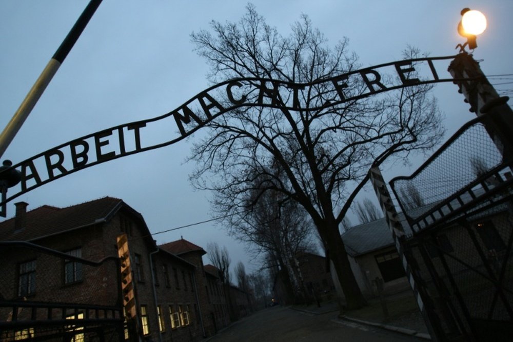 Lazio have said they will take 200 fans to Auschwitz every year. AFP
