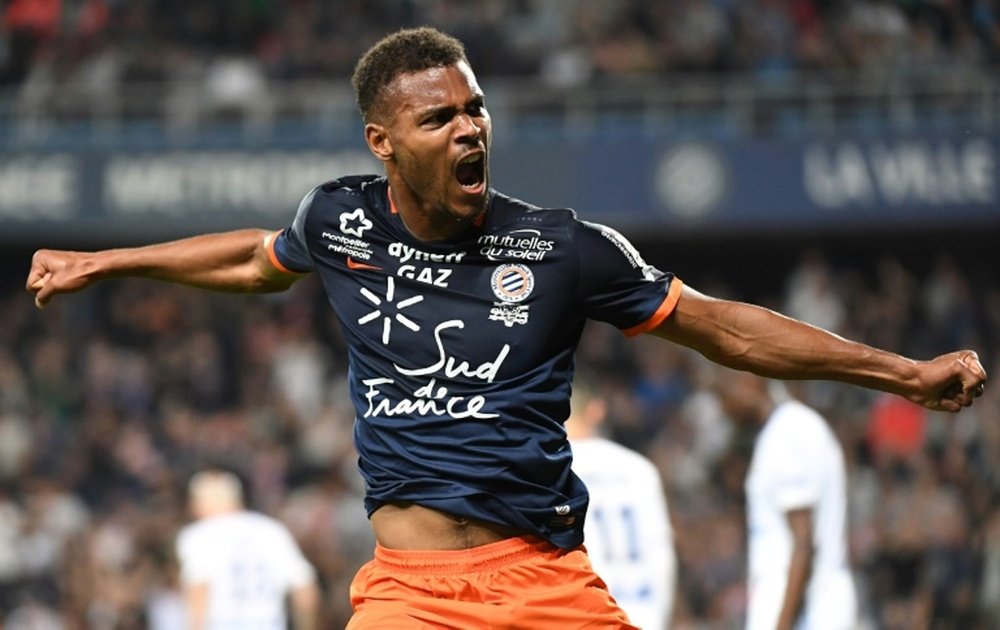 Steve Mounie looks set to join Huddersfield. AFP