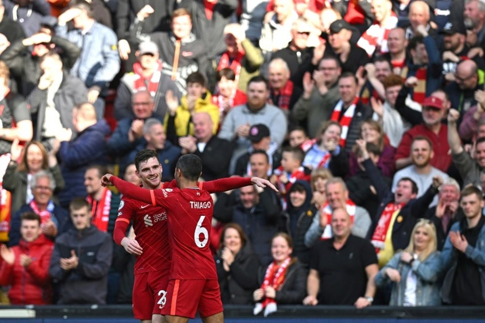 O Liverpool mostra quem manda em Merseyside. AFP