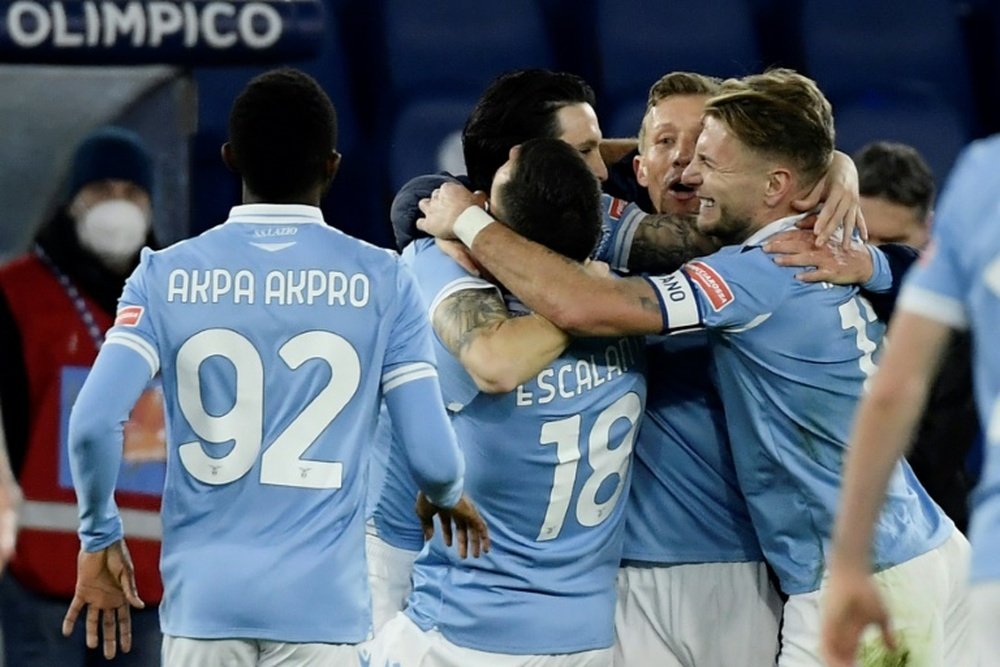 La Lazio venció 2-1 al Parma. AFP