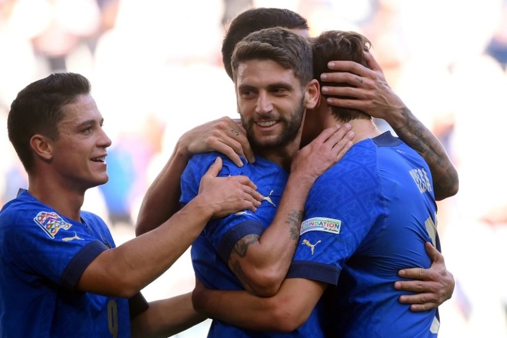 I cinque Azzurri che andranno in tribuna contro l'Ucraina. AFP