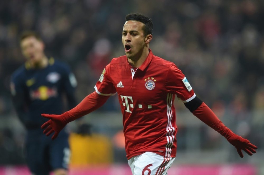 Thiago quiere quedarse en el Bayern. AFP/Archivo