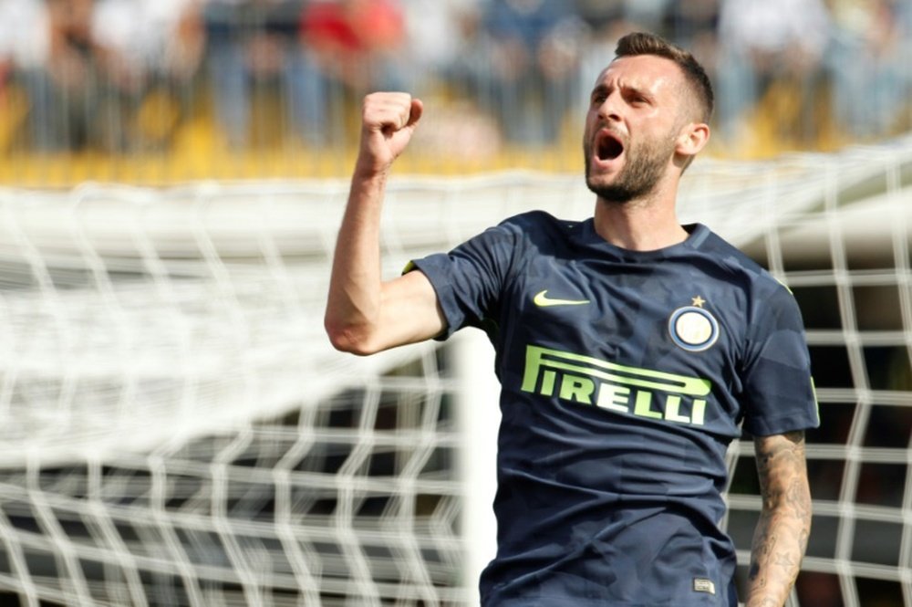 Brozovic se quejó del arbitraje del Juventus-Inter. AFP