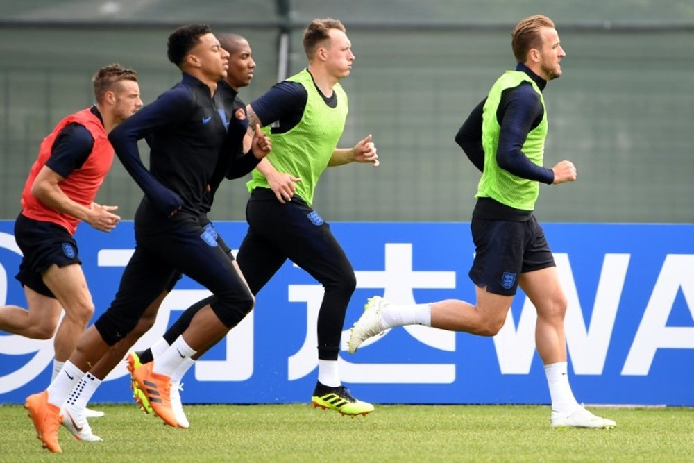 The England squad were fully instructed. AFP