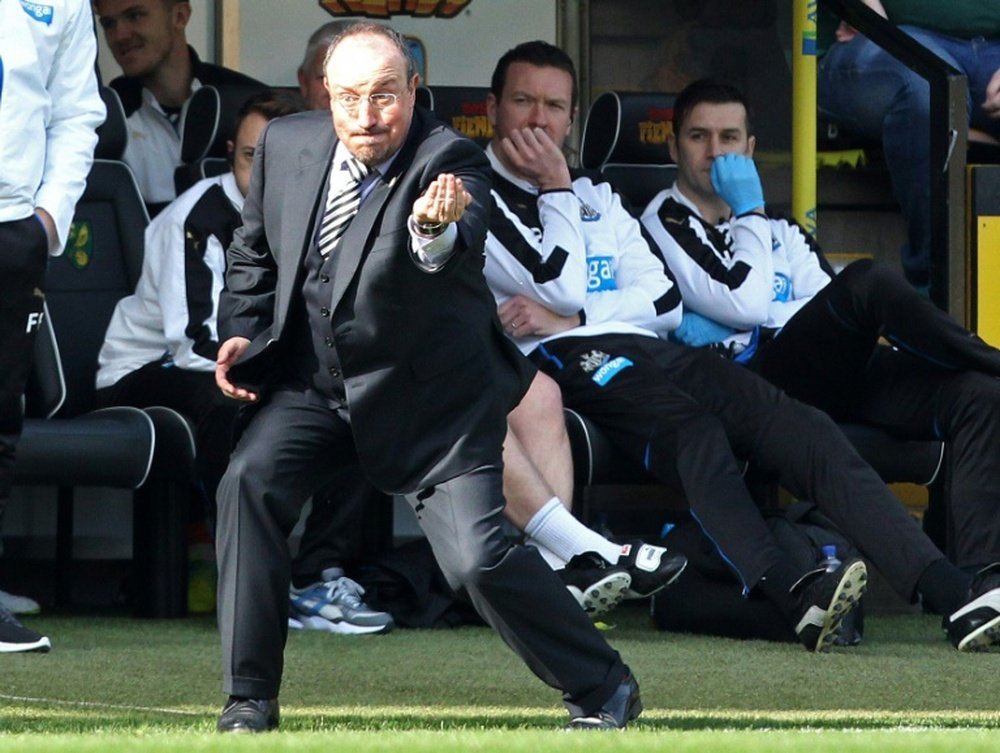 Rafa Benítez podría romper su relación con el Newcastle. AFP/Archivo