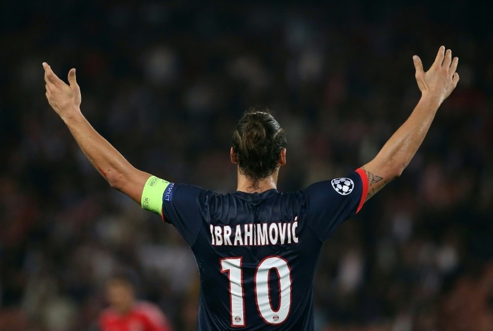latan Ibrahimovic's last appearance for PSG. AFP