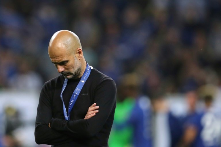 Guardiola was criticised for his tactics. AFP