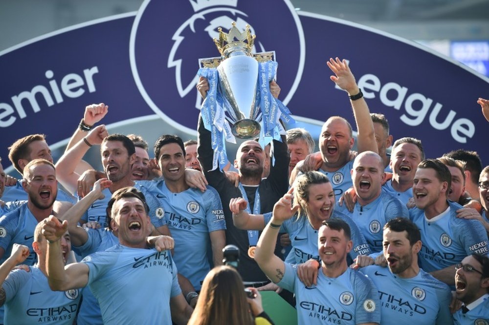 Manchester City lifted the Premier League title this season. AFP