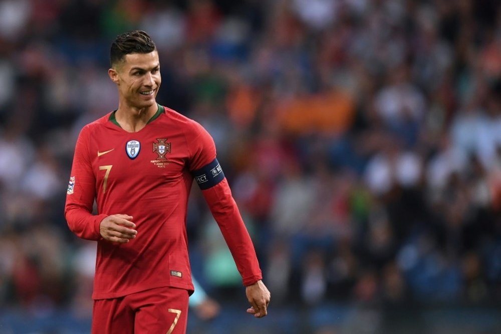 Cristiano es el gran referente de la Selección de Portugal. AFP/Archivo
