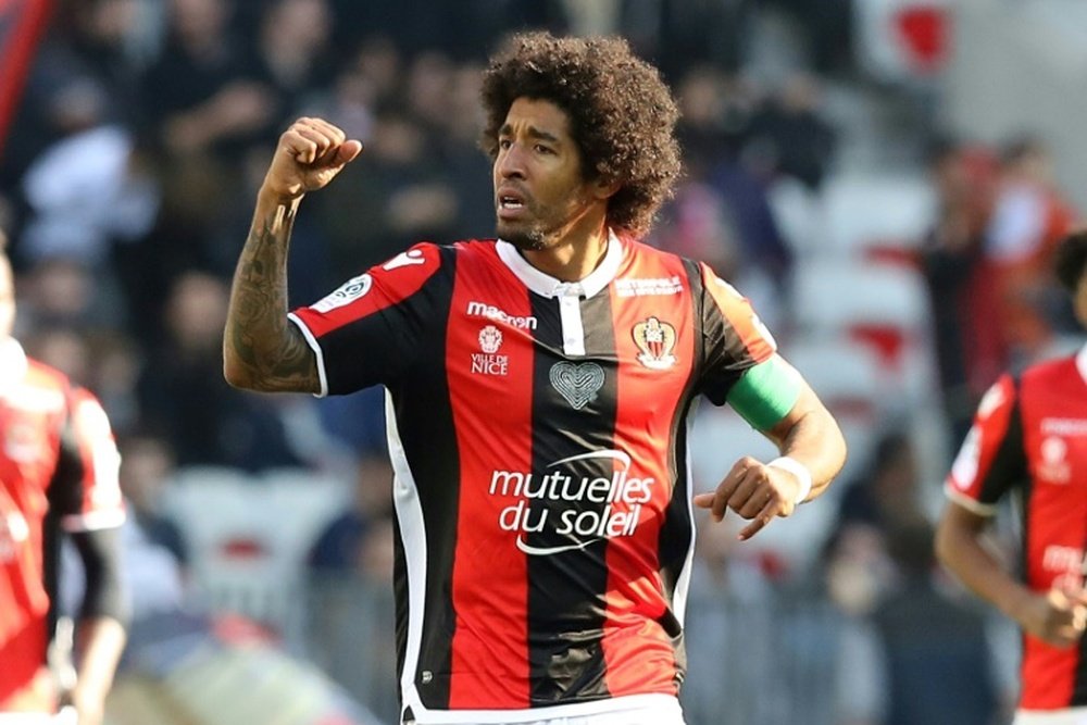 Dante scored his first Ligue 1 goal for Nice in his 55th appearance. AFP