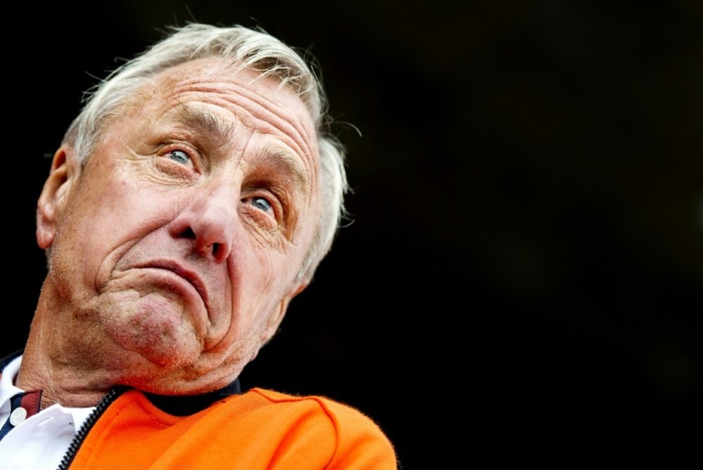 Cruyff fue seleccionador catalán durante tres años. AFP