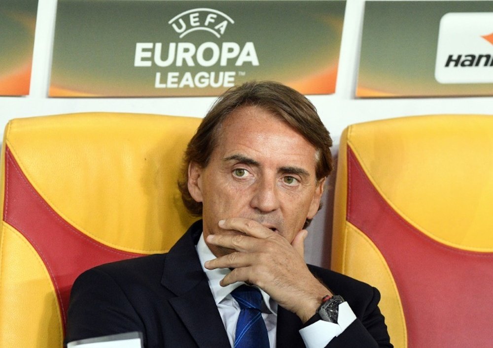 Mancini se mostró satisfecho tras ganar a la Real. AFP