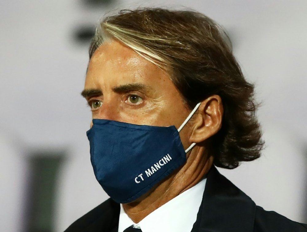 Mancini, nuevo caso de coronavirus en la Selección Italiana. AFP