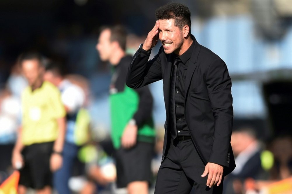 Simeone no excusó la derrota. AFP