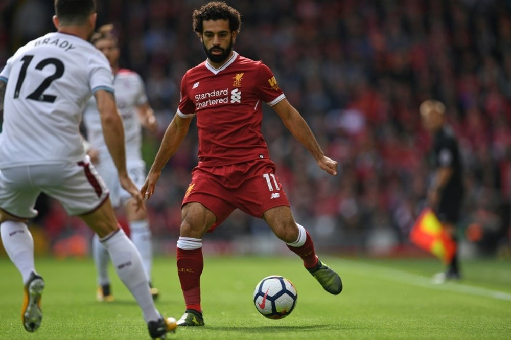 Salah a marqué l'unique but de Liverpool. AFP