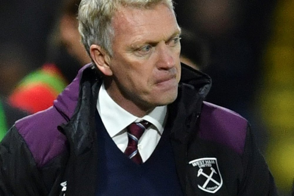 Moyes refuses to discuss his future at the club. AFP