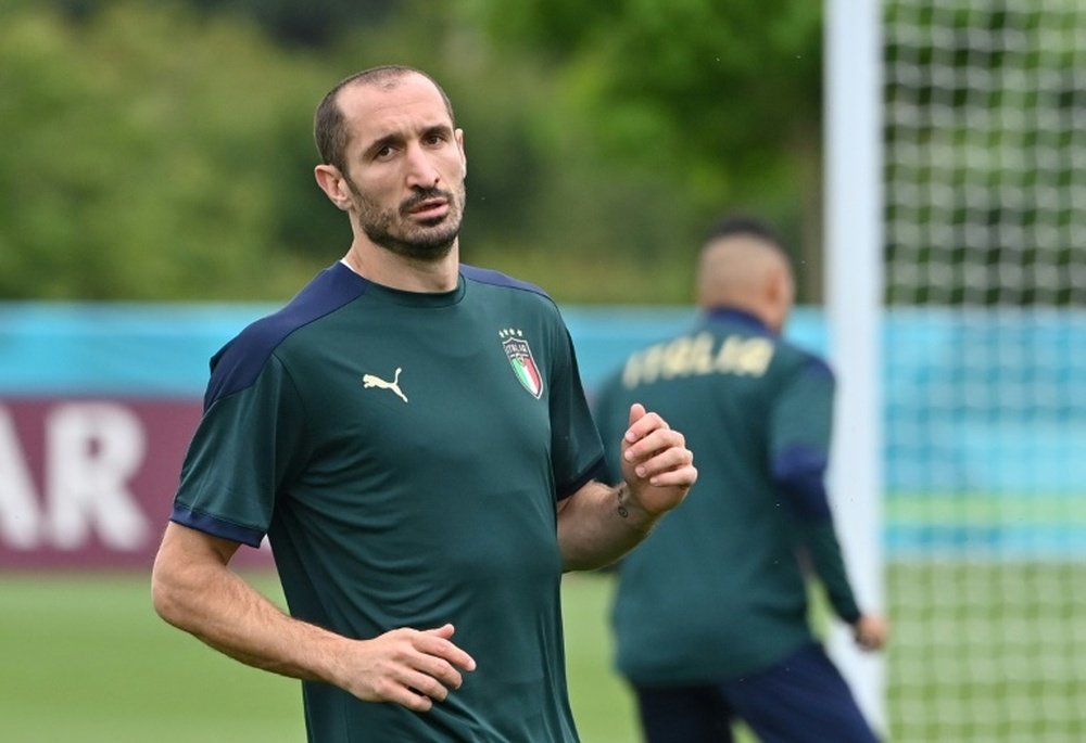 Chiellini has asked for a contract for two seasons and five million euros a year. AFP