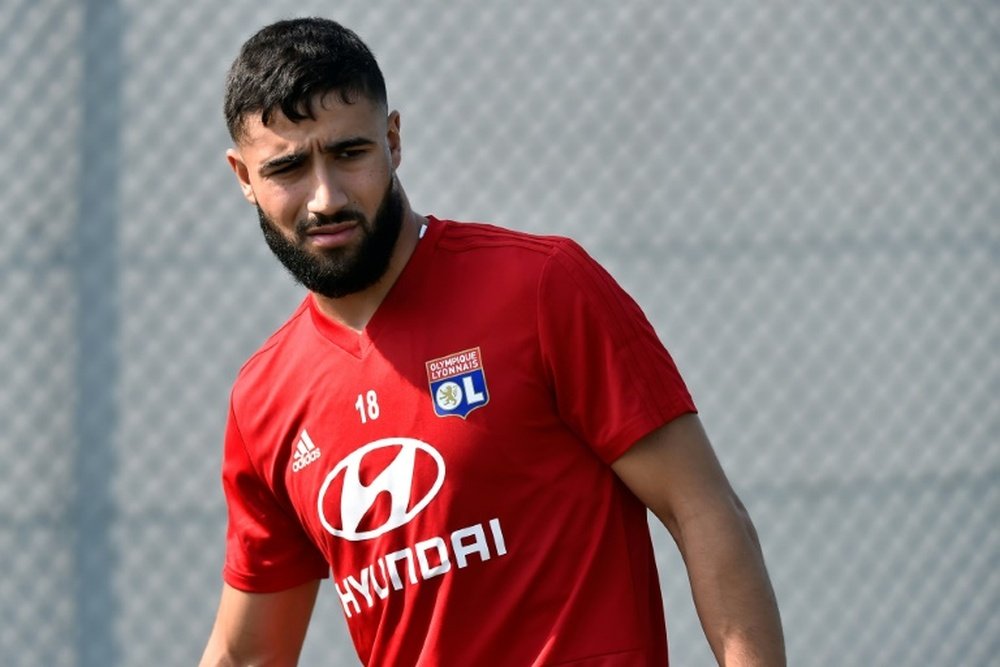 Le nouveau maillot de Lyon. AFP