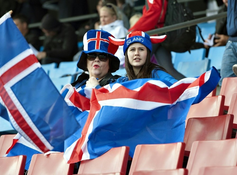 Iceland fans, pictured on June 14, 2011, can celebrate footballing history as the team qualifies for a major tournament final for the first time