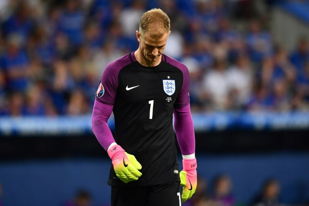 Joe Hart was England's No. 1 at the Euros in 2016. AFP